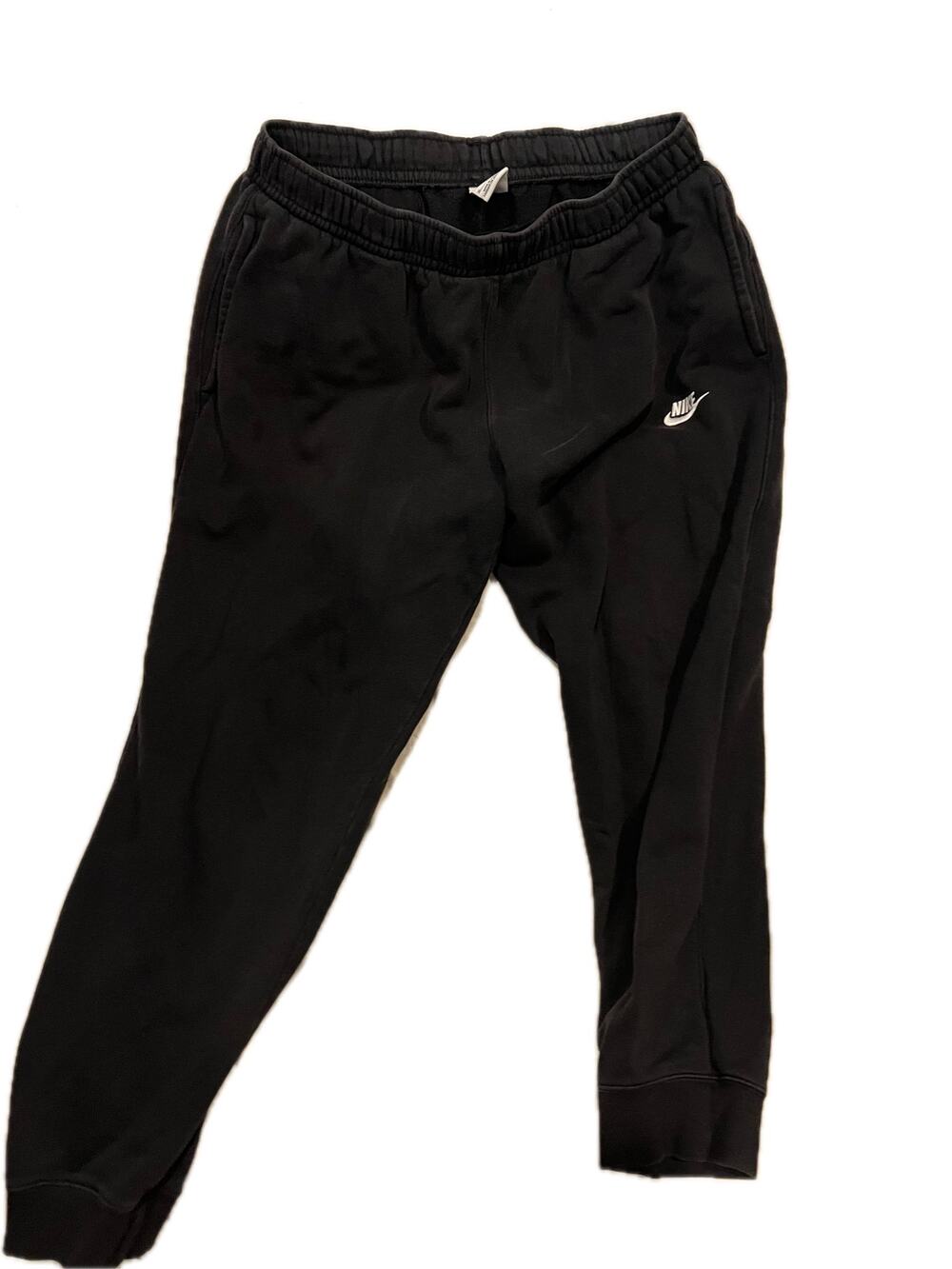 Nike Black Cuffed Ankle Cargo Sweatpants Mens Size XL